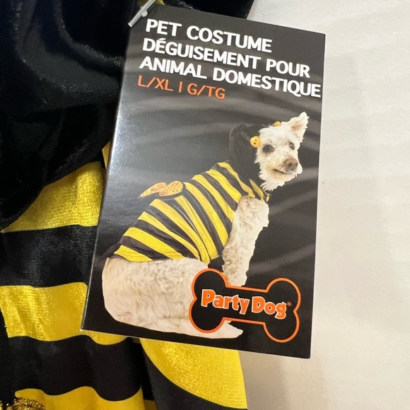 Bumblebee Costume for Dogs - Black and Yellow - Picture 3 of 4